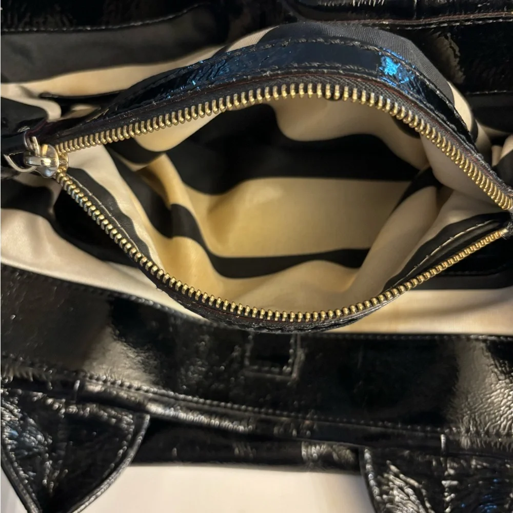 Kate Spade Large Black Leather Satchel/Tote